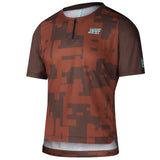 Maglia Jëuf Pro Gravel con zip - Marrone - B