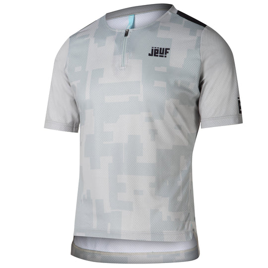 Camiseta Jëuf Pro Gravel con cremallera - Gris 