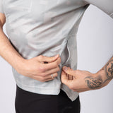 Maglia Jëuf Pro Gravel con zip - Grigio - M