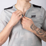 Maglia Jëuf Pro Gravel con zip - Grigio - N