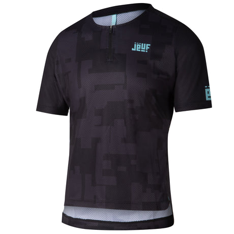 Maglia Jëuf Pro Gravel con zip - Nero - H