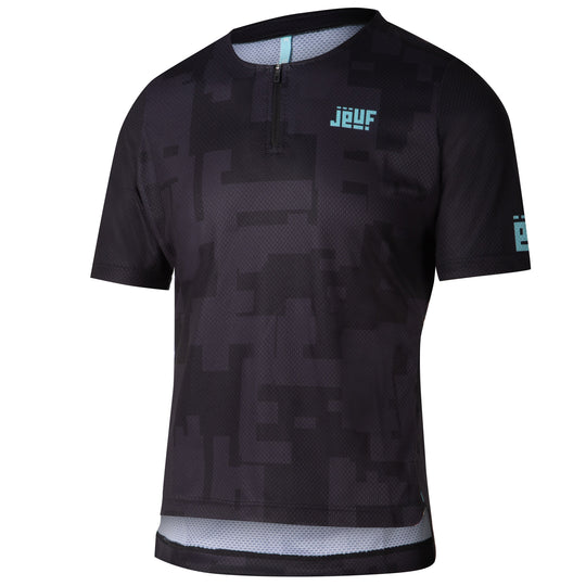 Camiseta Jëuf Pro Gravel con cremallera - Negro 