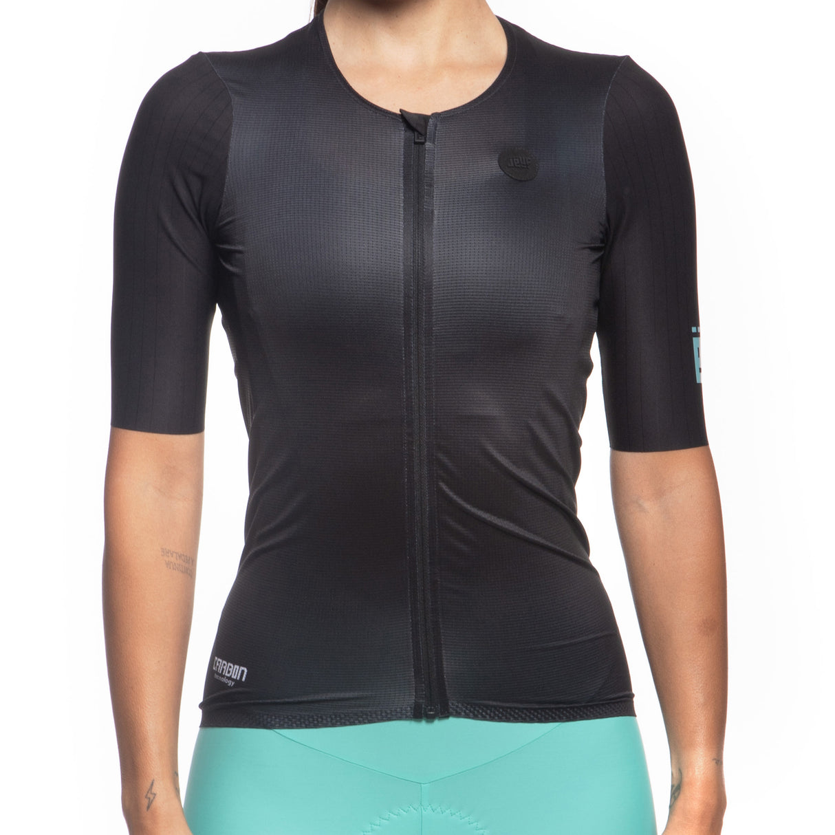 Jëuf Pro Race Carbon frau trikot - Schwarz