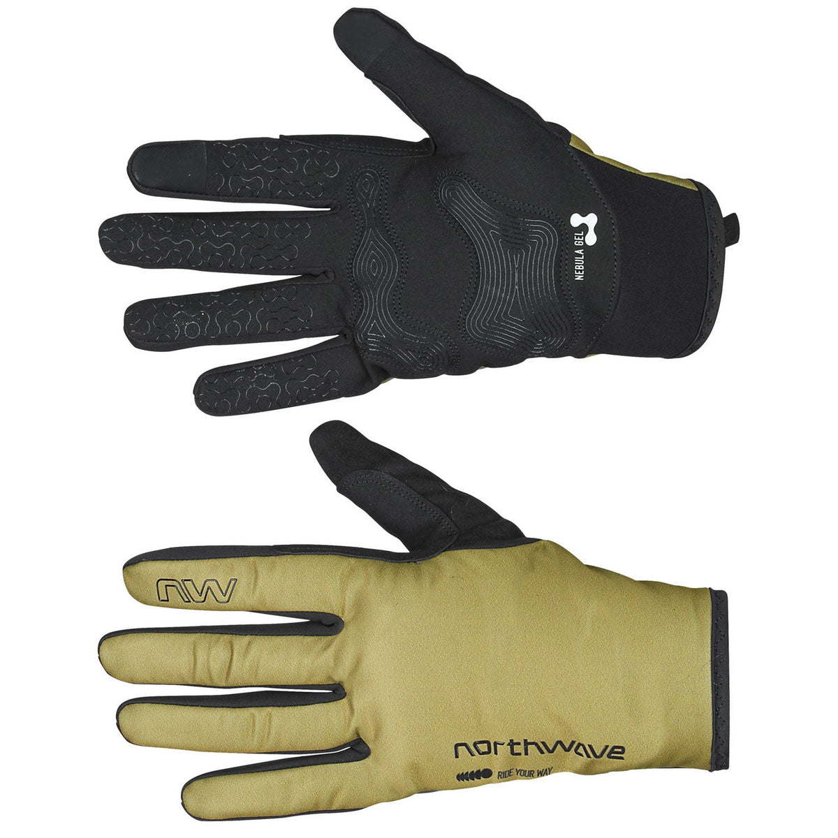 Northwave Fast Pro Gel Winter handschuhe - Grün