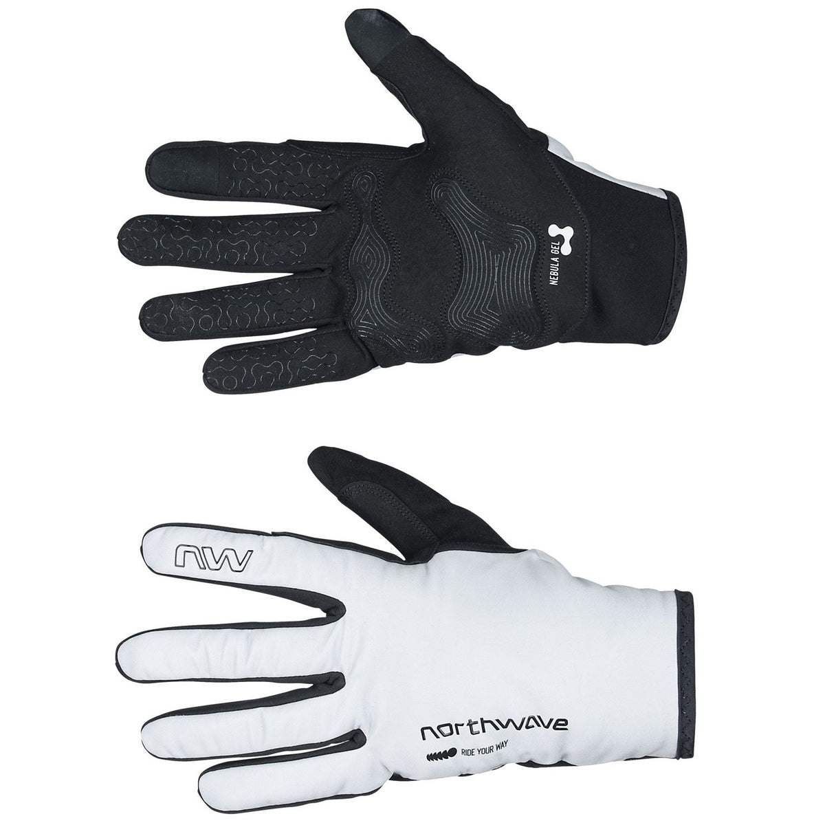 Northwave Fast Pro Gel Winter gloves - Light grey
