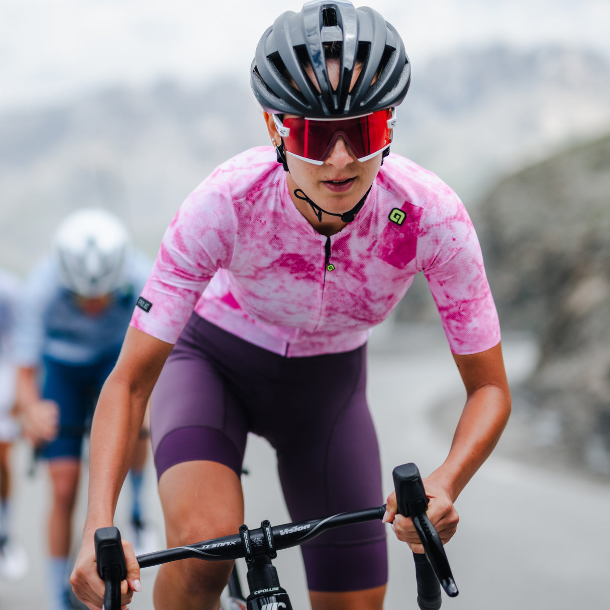 Maglia donna Ale PR-E Marble - Fucsia - I