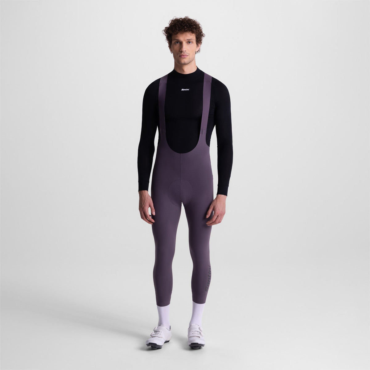 Radhose lang Santini Unico Edge 7/8 - Asche