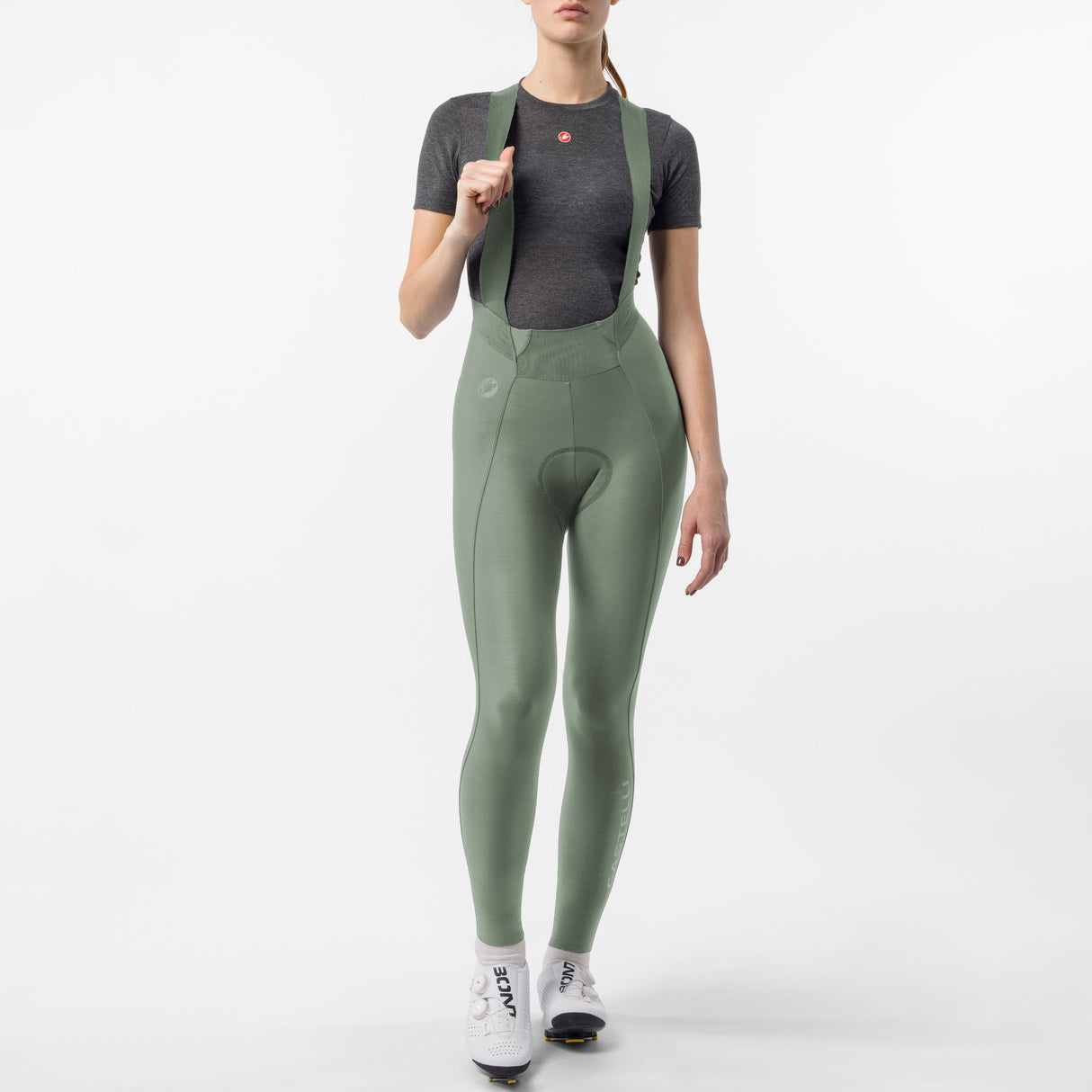 Cuissard long femme Castelli Espresso 2 DT - Gris