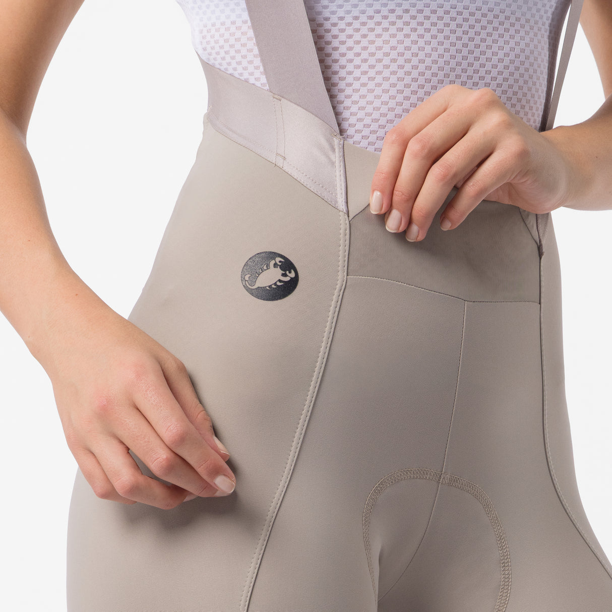 Castelli Espresso DT TRNSTN women bib tight - Beige