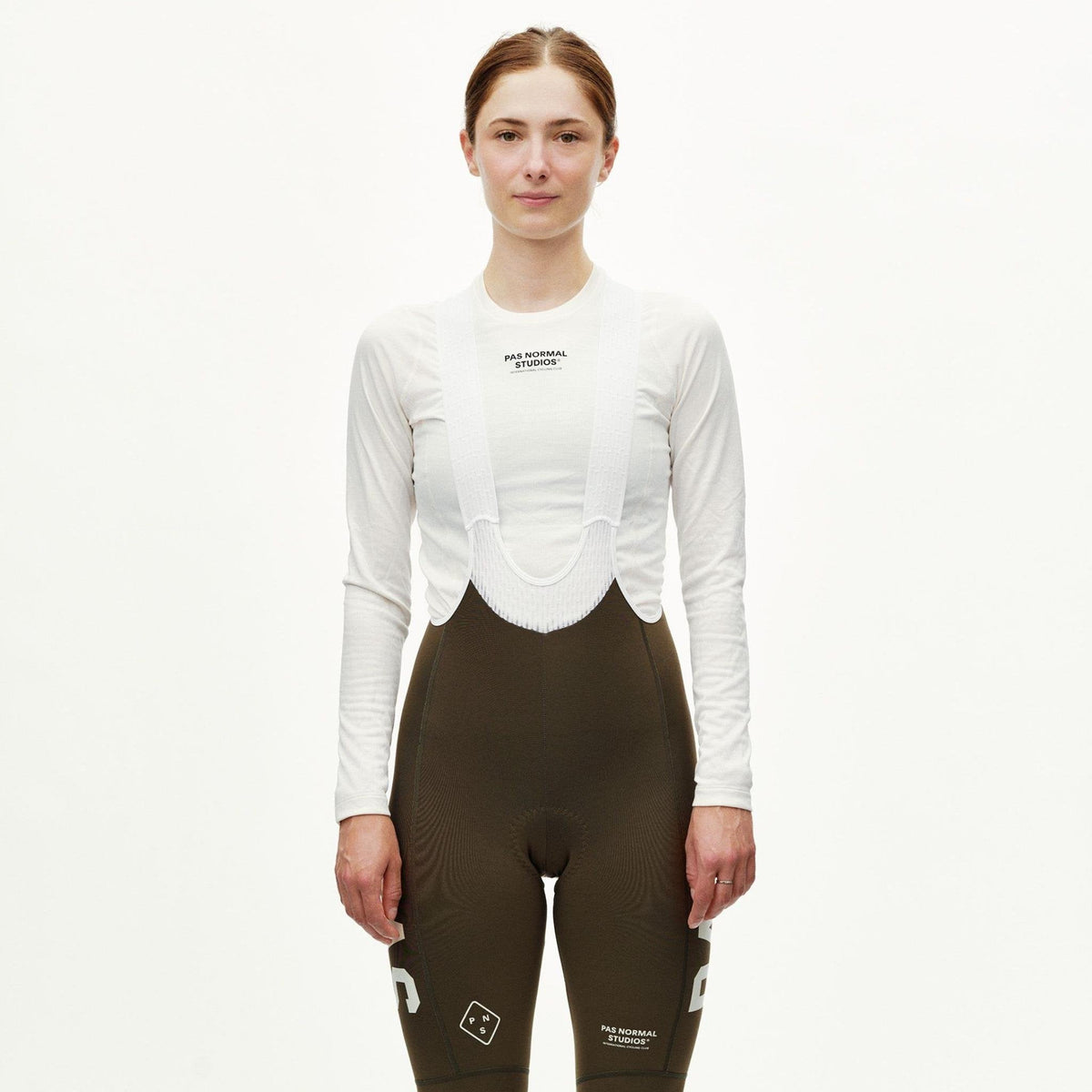 Bib tight Women's Pas Normal Studios PAS Mechanism Thermal - Dark Earth