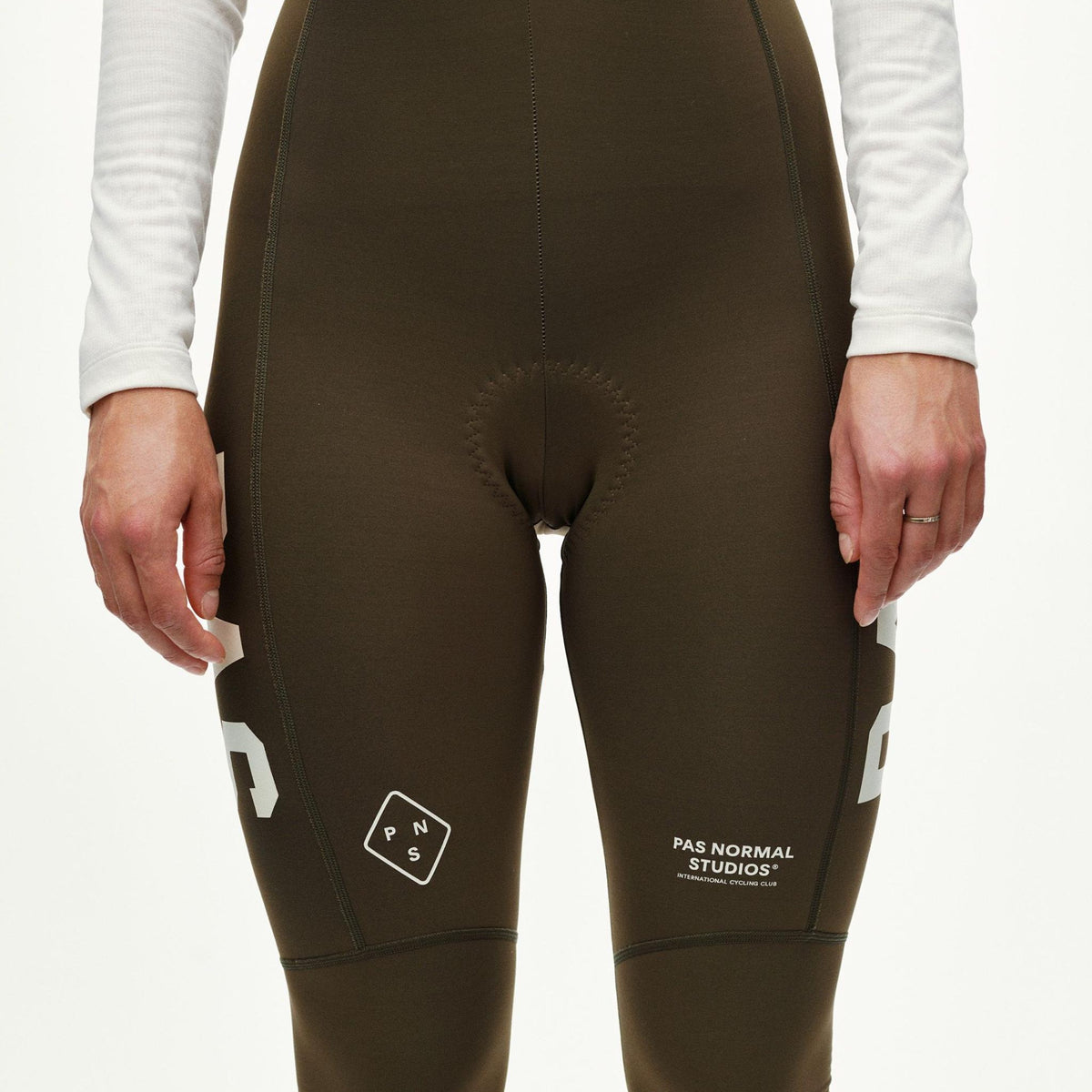 Bib tight Women's Pas Normal Studios PAS Mechanism Thermal - Dark Earth