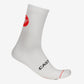 Chaussettes Castelli Entrata 12 - Blanc