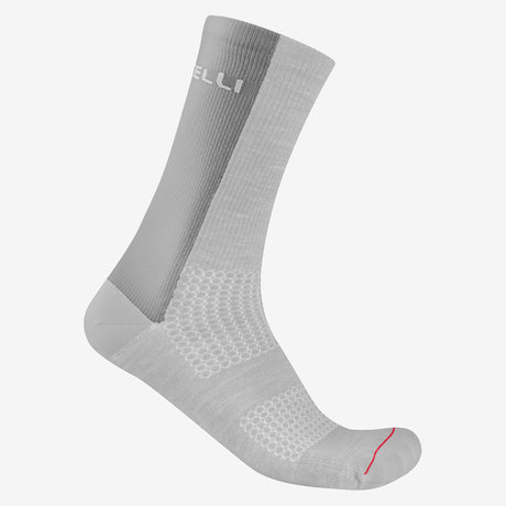 Calze Castelli Logo 18 Merino - Grigio Castelli