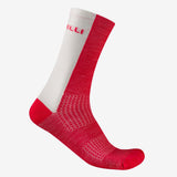 Chaussettes Castelli Logo 18 Merino - Rouge