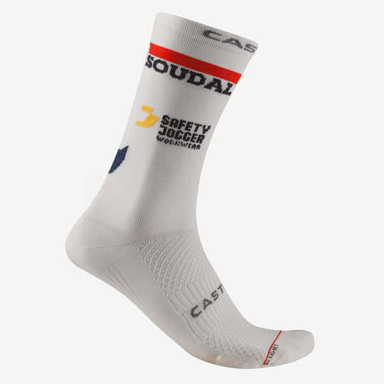Calze Castelli Soudal Quick-Step 2026 Rosso Corsa Pro 18