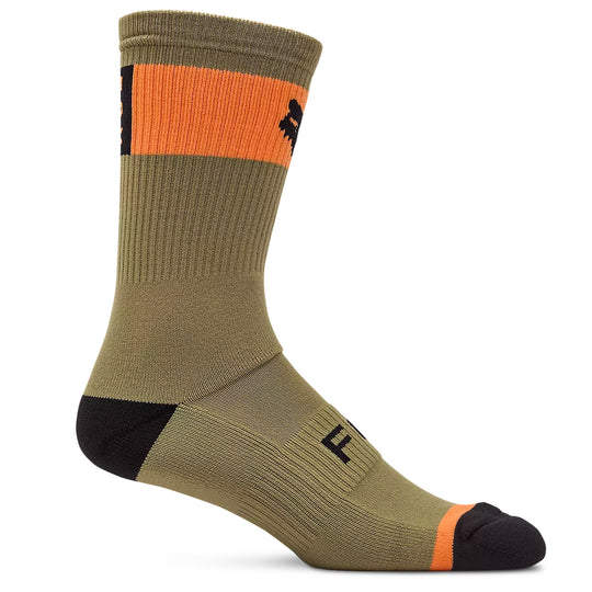 Fox Defend Winter 8 Socks - Orange green