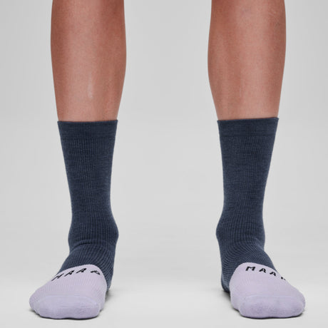 Chaussettes Maap Division Merino - Bleu foncé