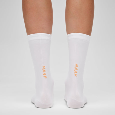 Calcetines Maap Team Long - Blanco naranja