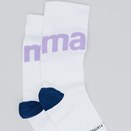 Calze Maap Training - Bianco viola Maap