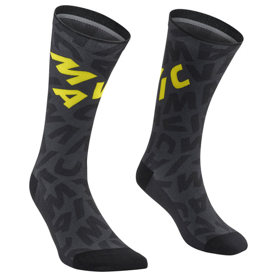 Calze Mavic Aksium Graphic - Nero giallo