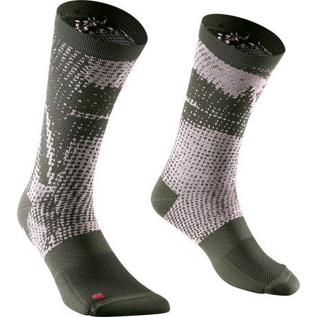 Mavic Essential Graphic Socks - Green Pink