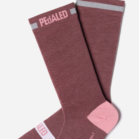 Chaussettes Pedaled Odyssey Merino Reflective - Bordeaux