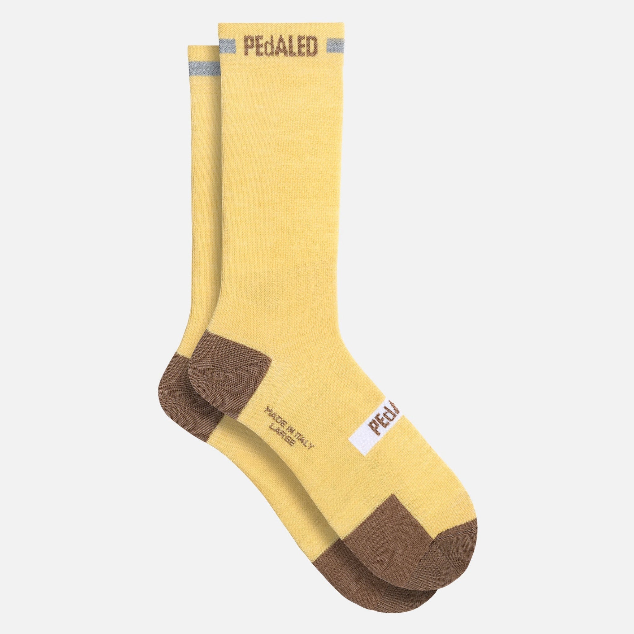 Calze Pedaled Odyssey Merino Reflective - Giallo PEdALED