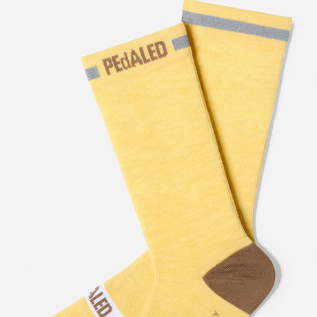 Calze Pedaled Odyssey Merino Reflective - Giallo PEdALED