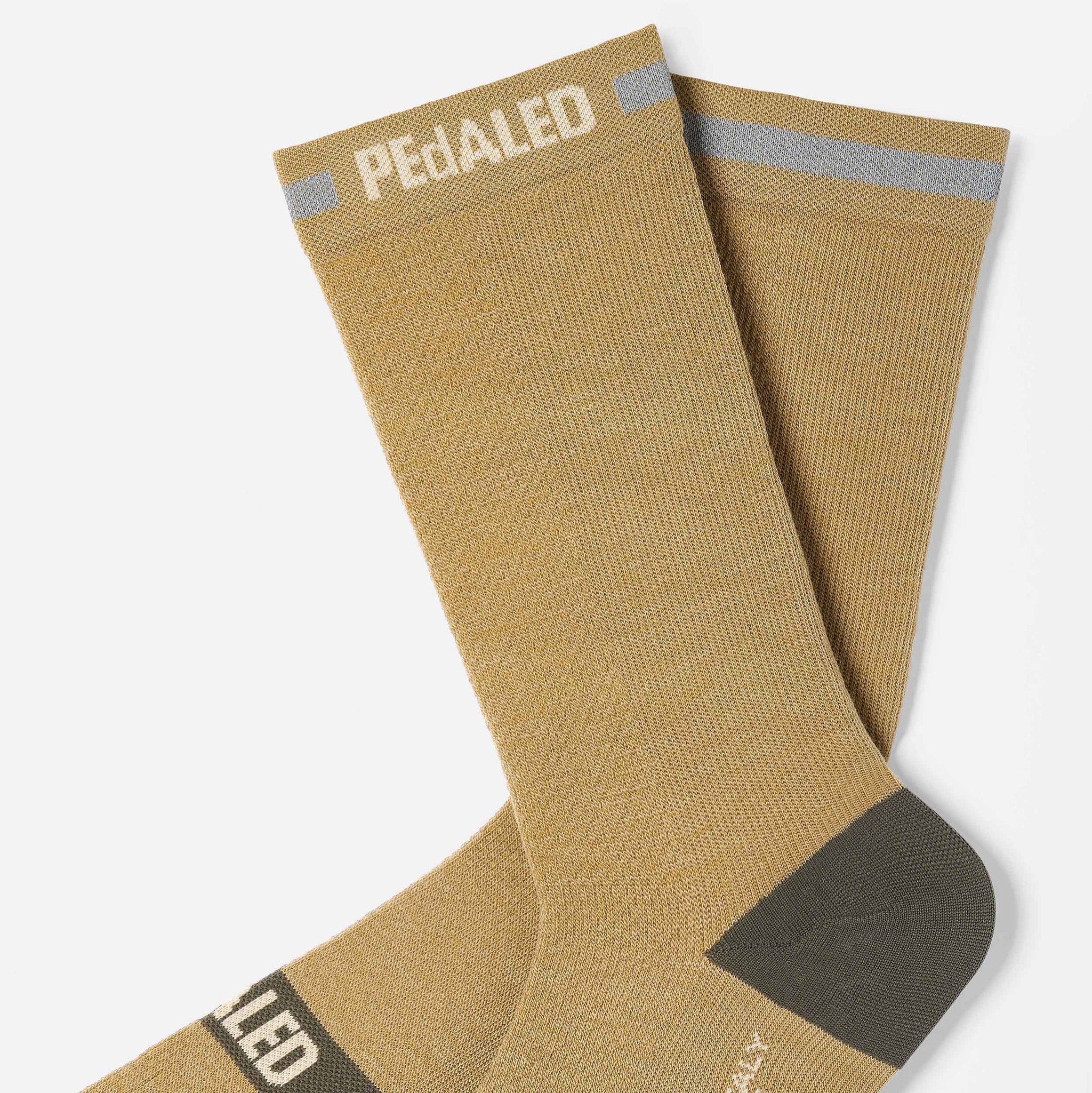 Calze Pedaled Odyssey Merino Reflective - Verde PEdALED