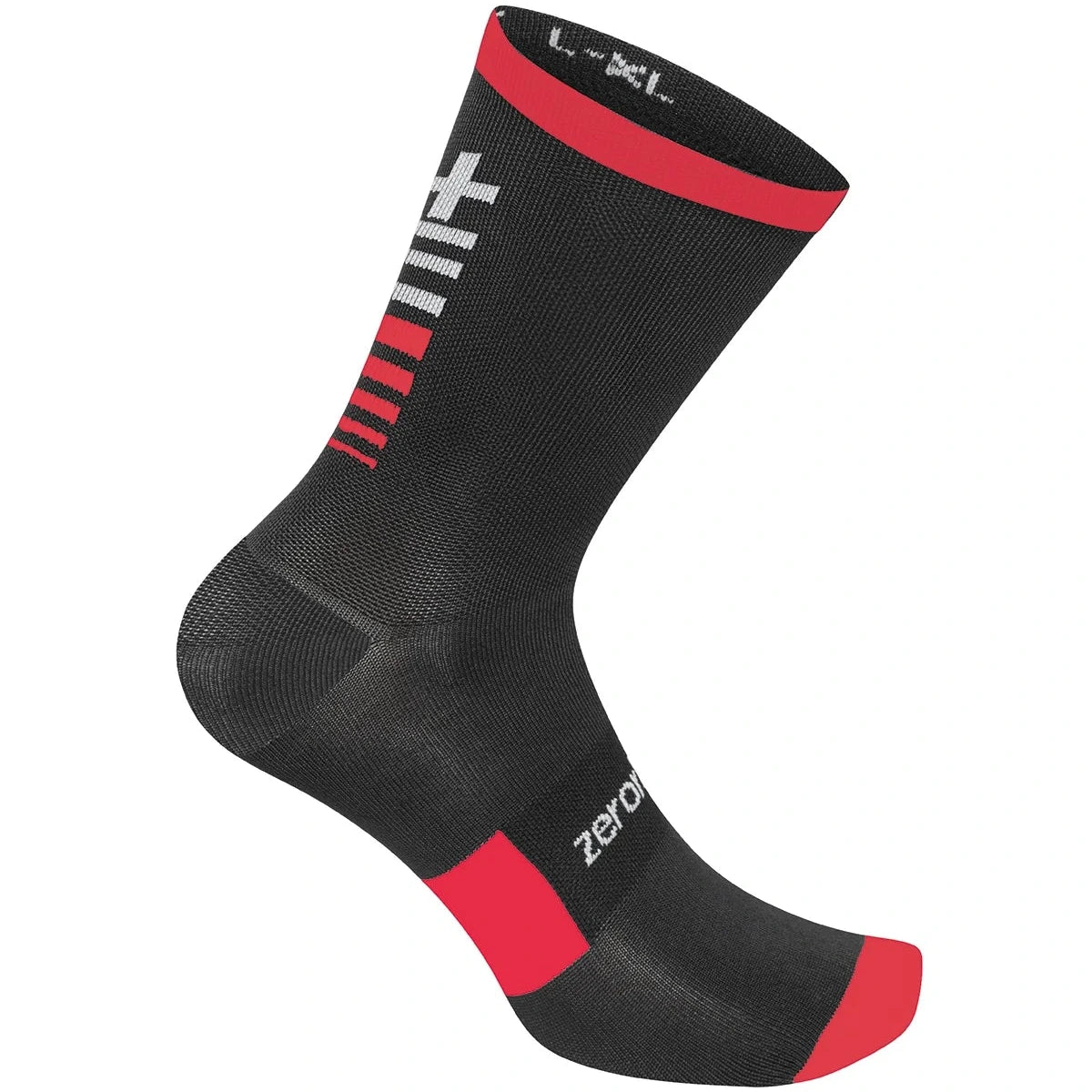 Calze Rh+ Merino 20 - Nero rosso Zerorh