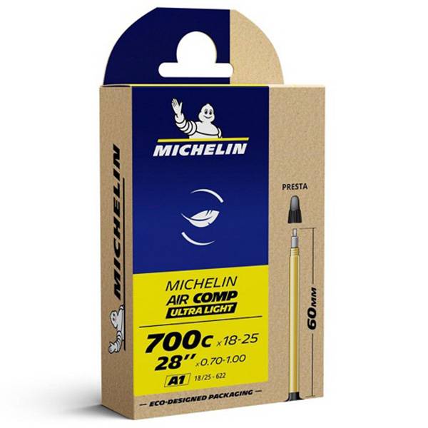Michelin Air Comp Ultralight Inner Tube 700x18/25 - 60 mm Valve