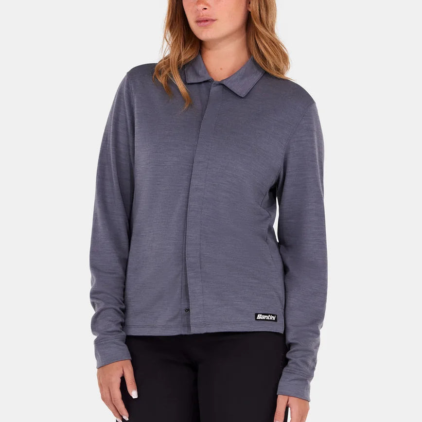 Santini Explorer Wool hemd - Grau