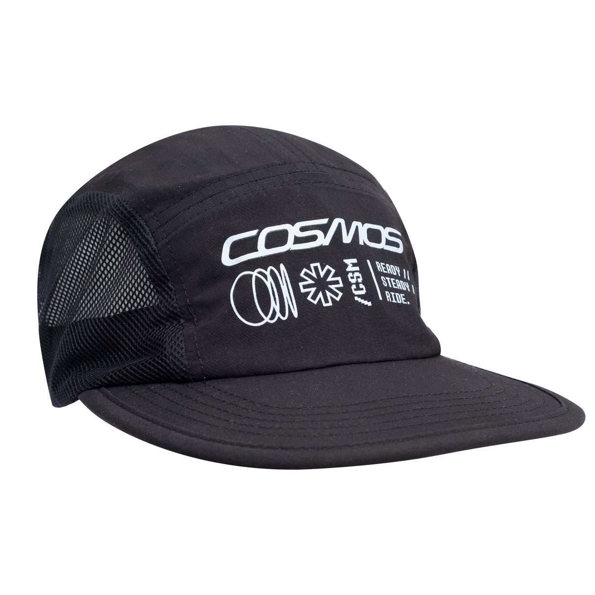 Cappellino Cosmos Collection 5 Panel - Nero All4cycling