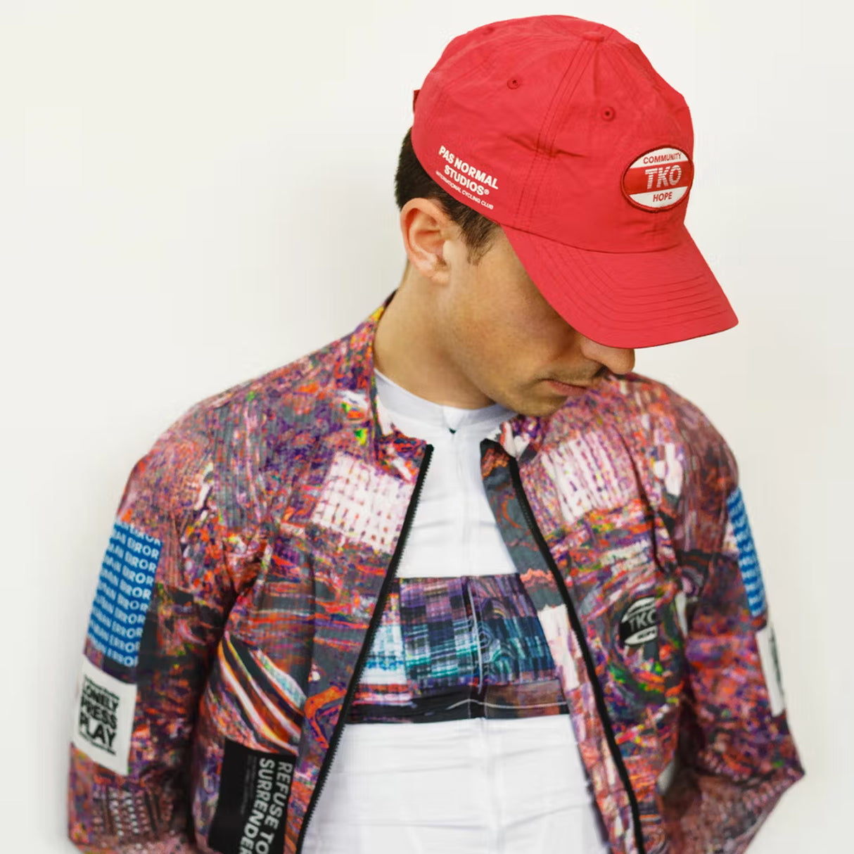 Cappellino Pas Normal Studios T.K.O. Off-Race - Rosso Pas Normal Studios