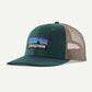 Cappellino Patagonia P-6 Logo Trucker - Verde