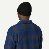 Bonnet d’hiver Patagonia Fishermans Rolled - Noir