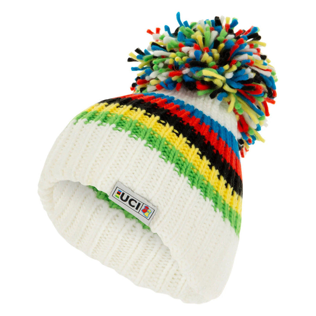 Mütze Santini UCI Big Bobble - Weiß