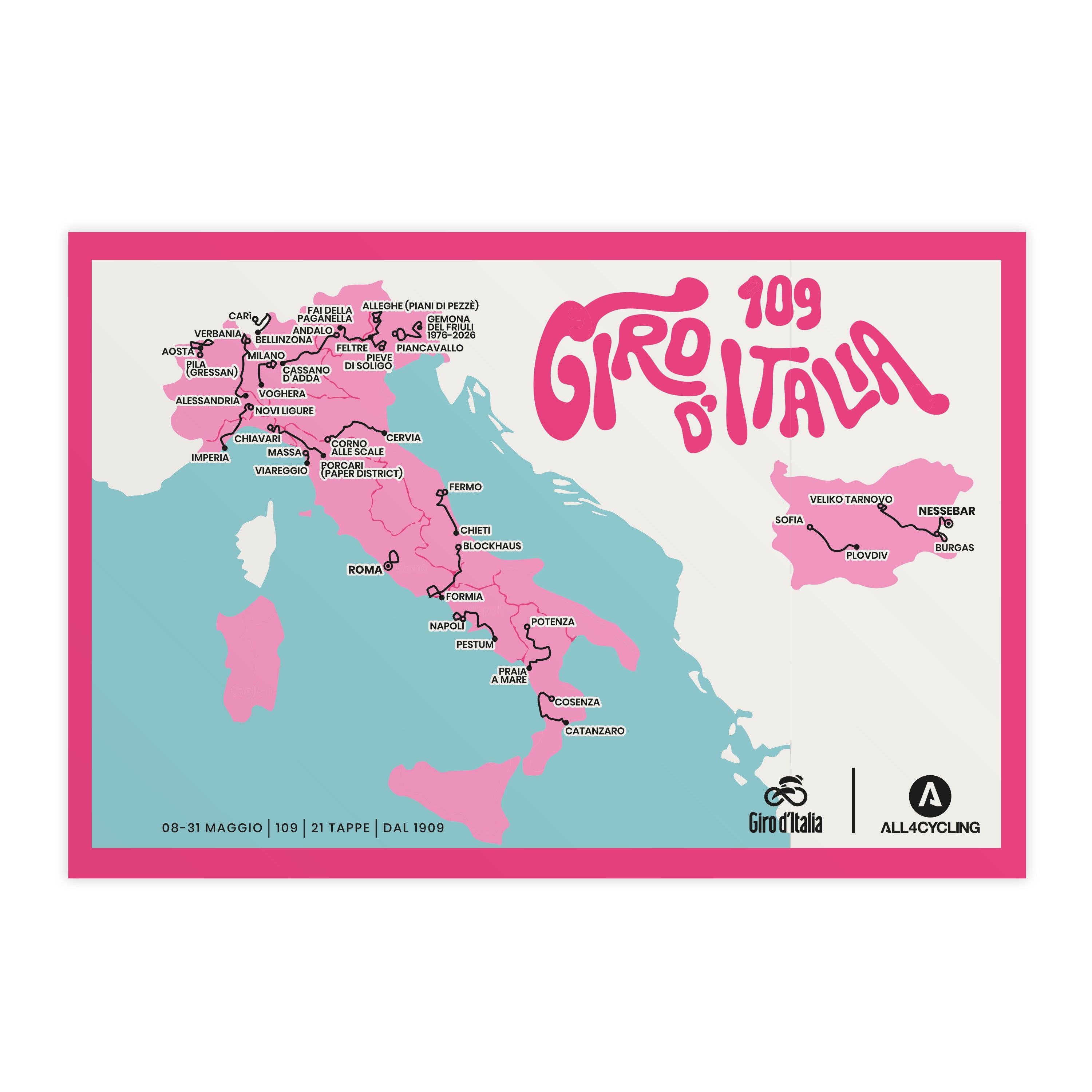 Postal Giro d'Italia #109