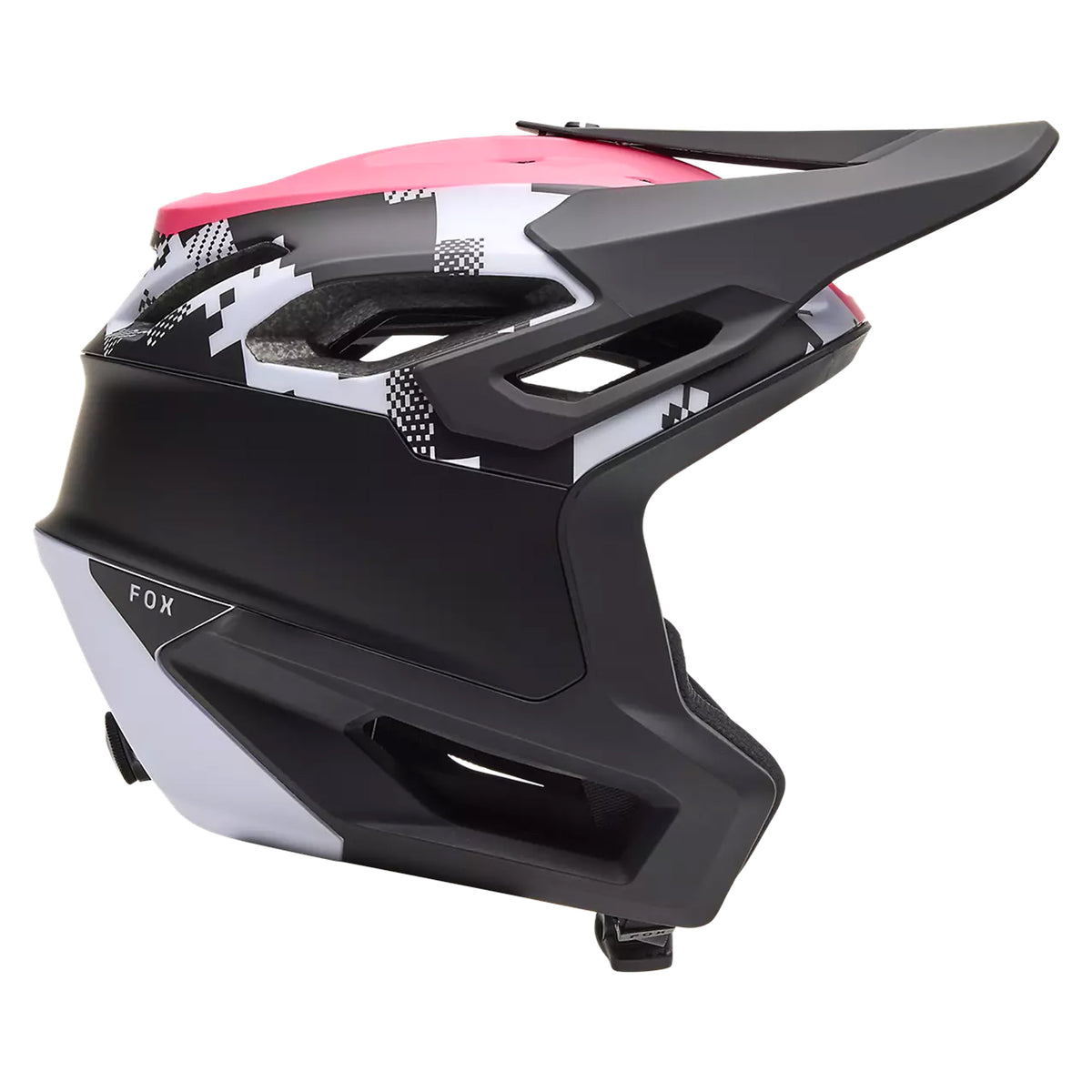 Fox Dropframe Pro Digi Image Helm - Schwarz Weiß | All4cycling