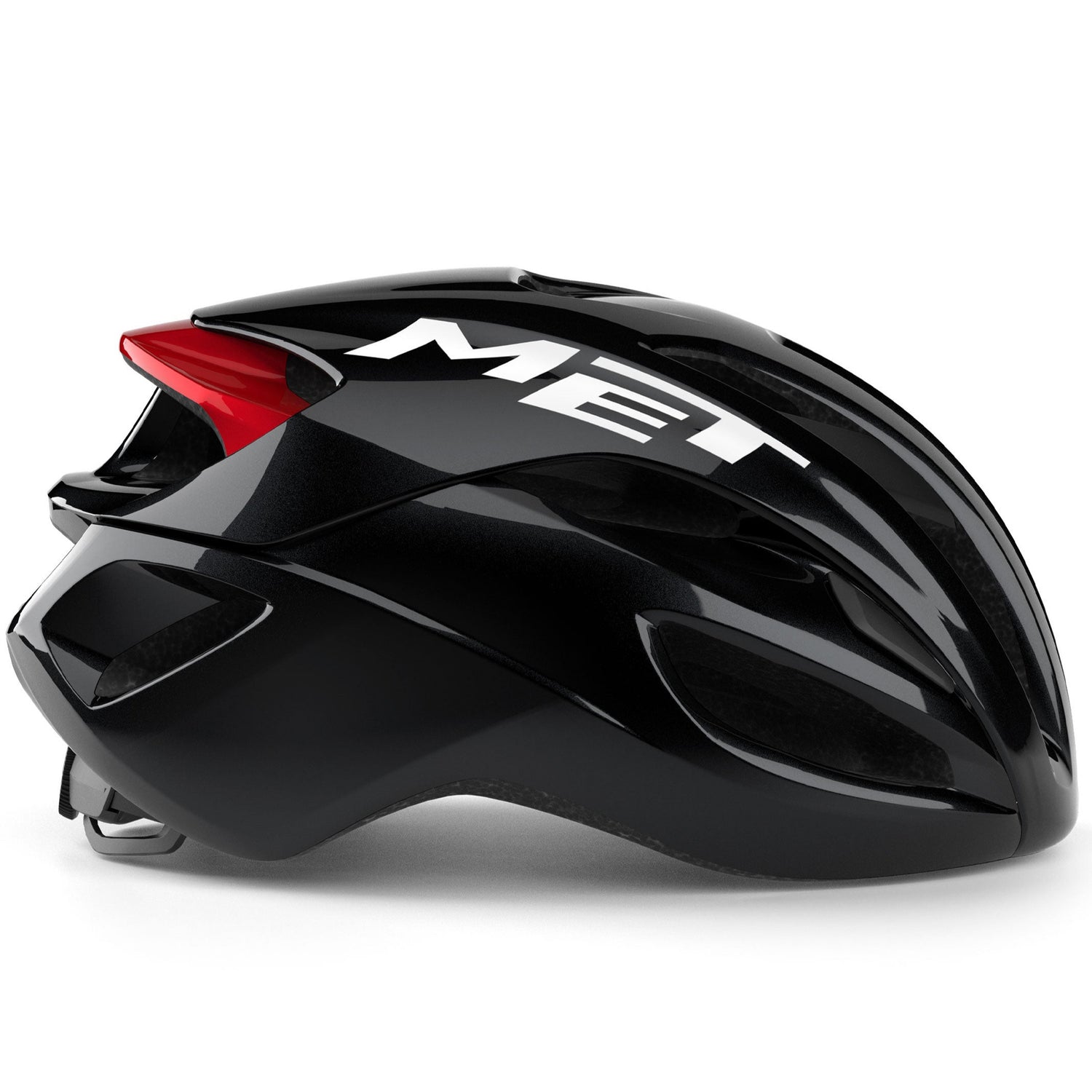 Met Rivale Mips Helm - Schwarz Rot