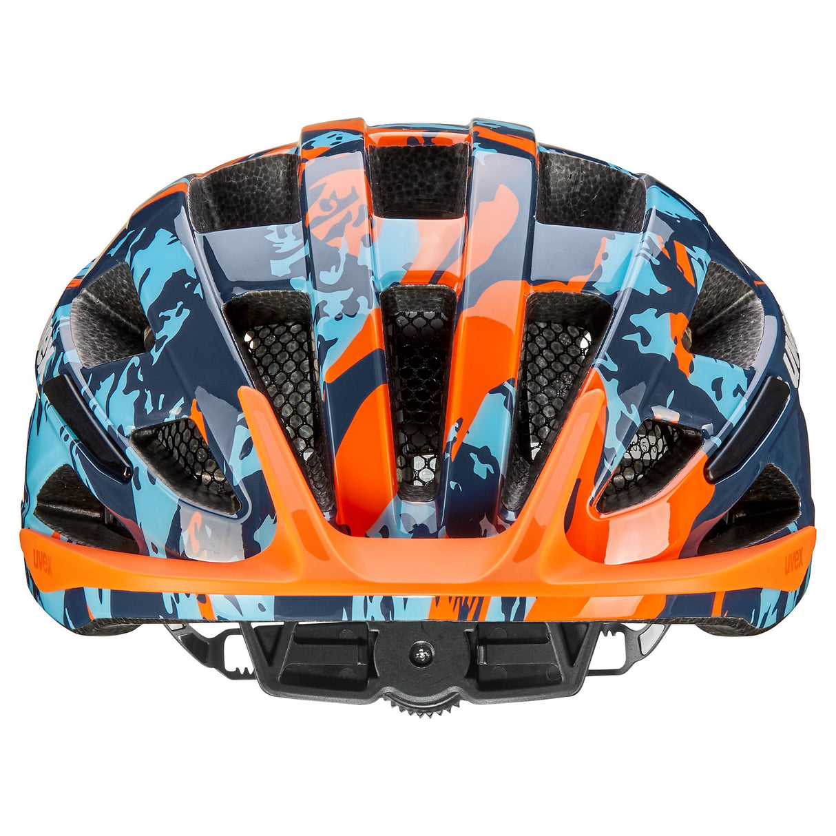 fahrradhelm orange blau Uvex Air Wing 2 Helm - Blau orange