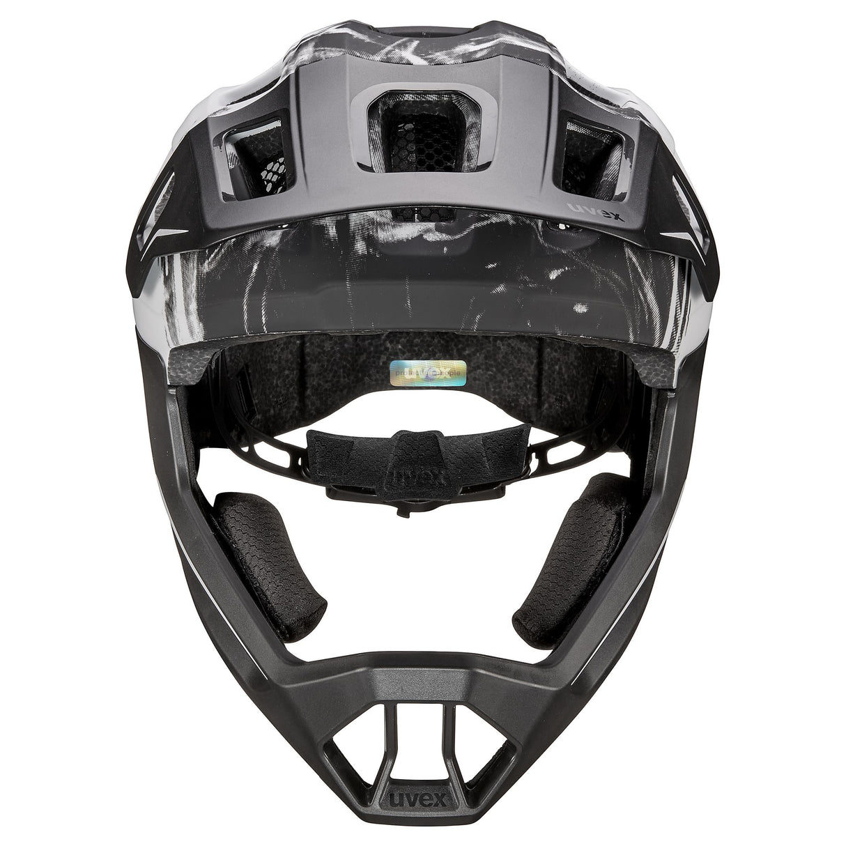 Casco Uvex React Junior Fullface - Nero bianco Uvex