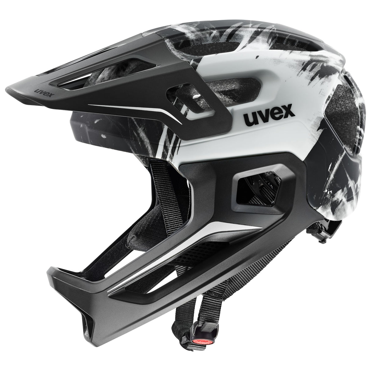 Casco Uvex React Junior Fullface - Nero bianco Uvex