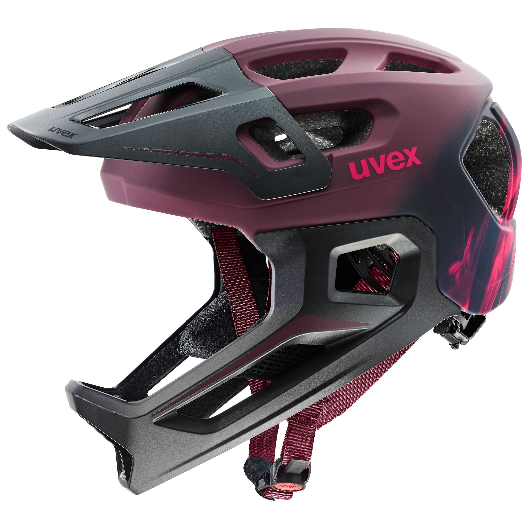 Casco Uvex React Junior Fullface - Violett