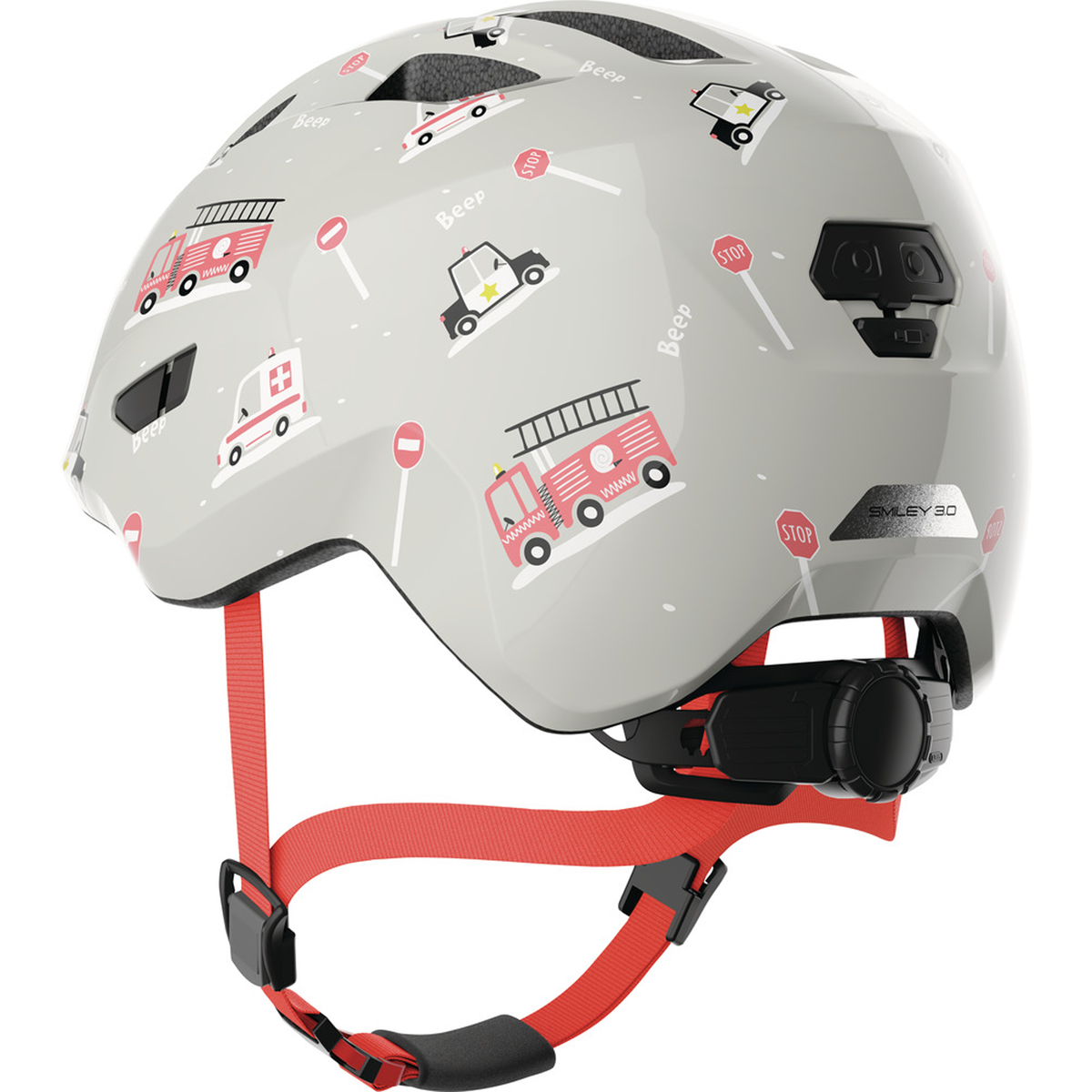 Casco infantil Abus Smiley 3.0 - Grey Rescue