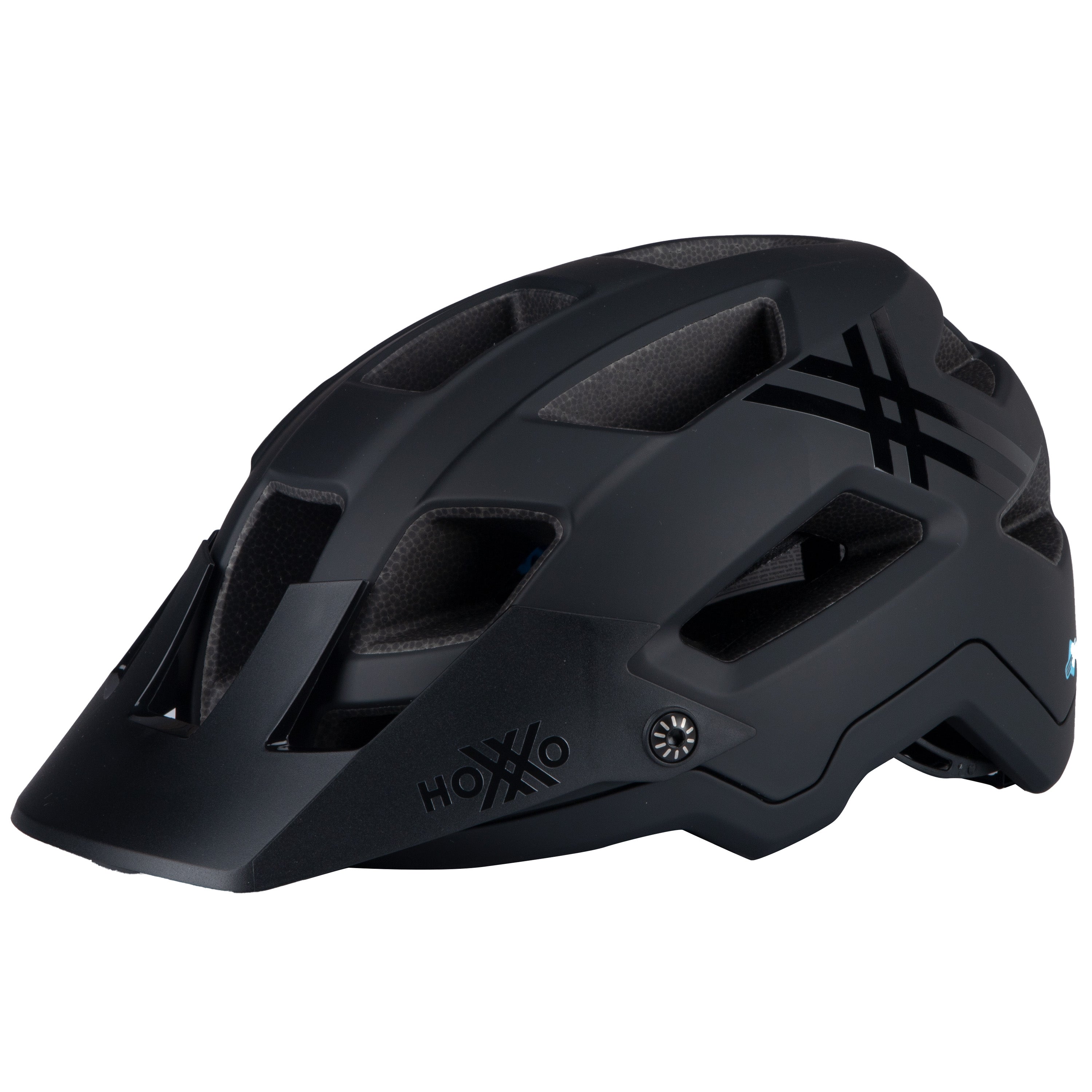 schwarzer fahrradhelm im sommer MTB-Helm Hoxxo AeterX - Matt Schwarz