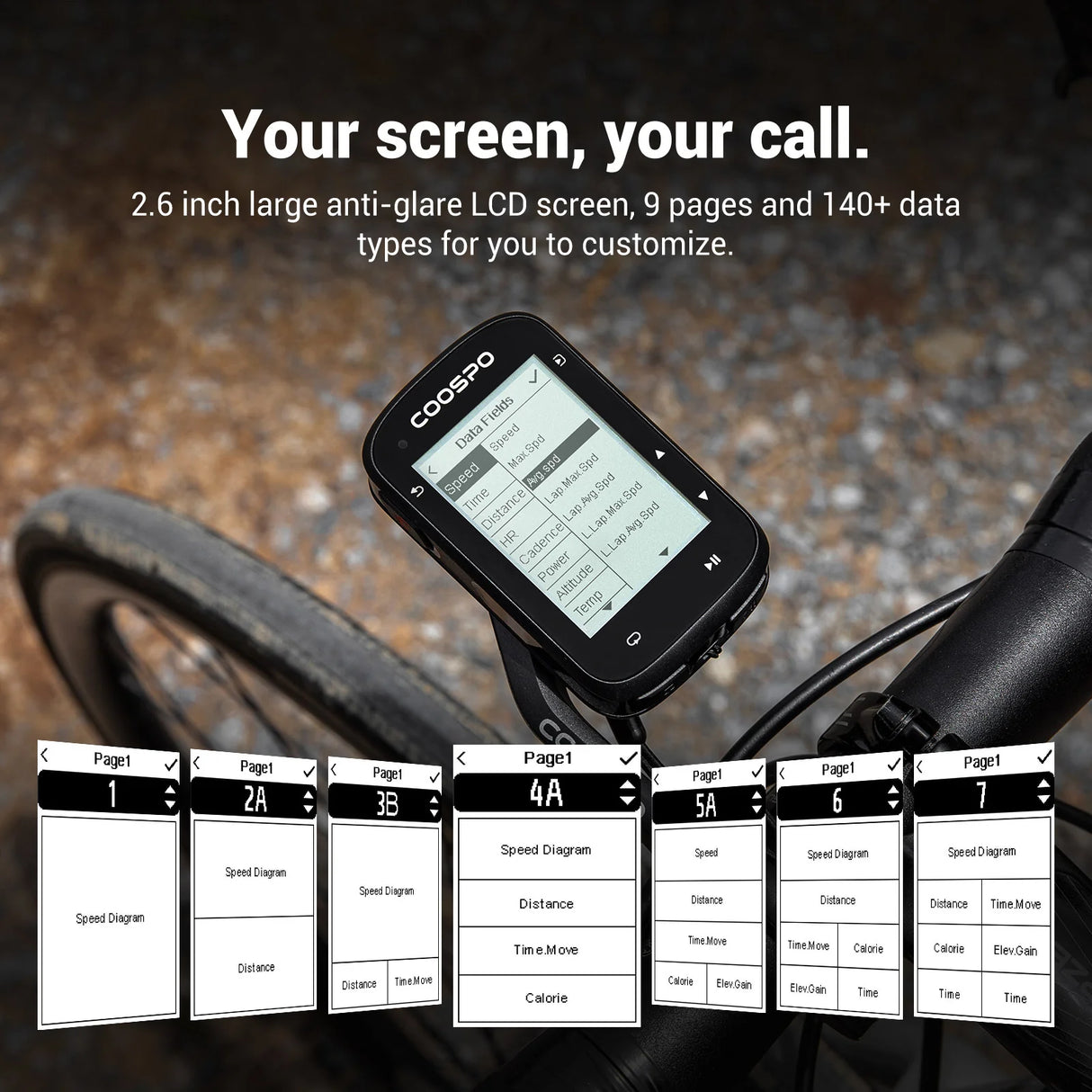 Ciclocomputer Coospo Gps CS500 - Nero COOSPO