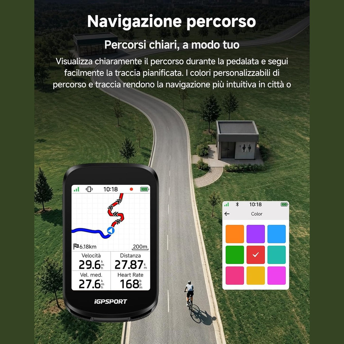 Ciclocomputador GPS iGPSPORT BSC200 Pro - Negro