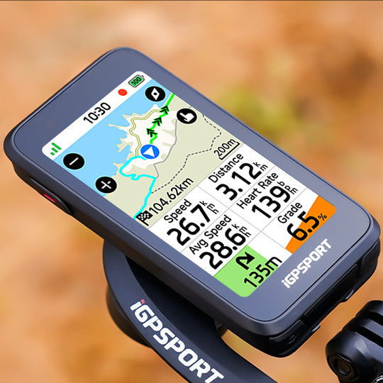 fahrradcomputer mit steigungsanzeige iGPSPORT BiNavi Air GPS fahrradcomputer - Schwarz