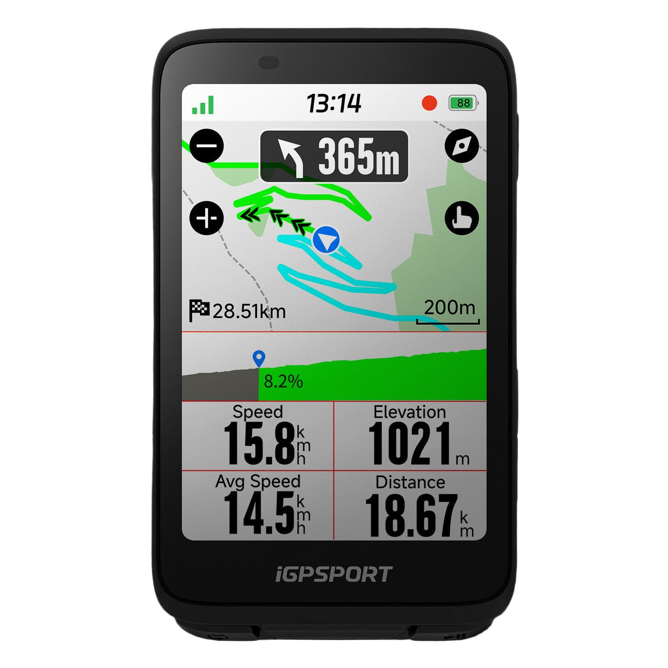 iGPSPORT BiNavi gps Fahrradcomputer - Schwarz